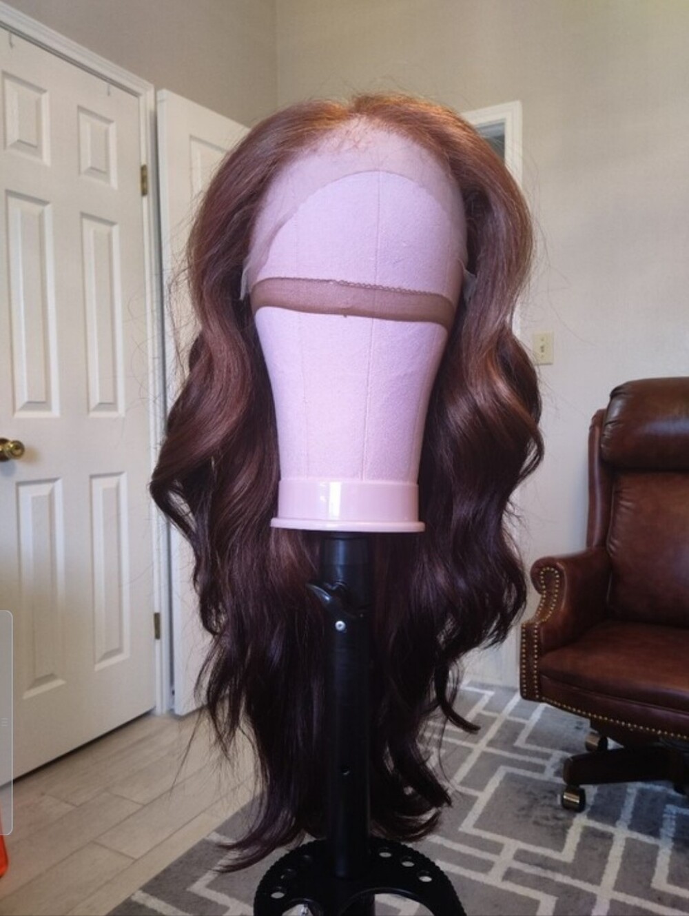 Outre Perfect Jaanay St Auburn Brown Ombre Glueless Synthetic Wig Free Parting